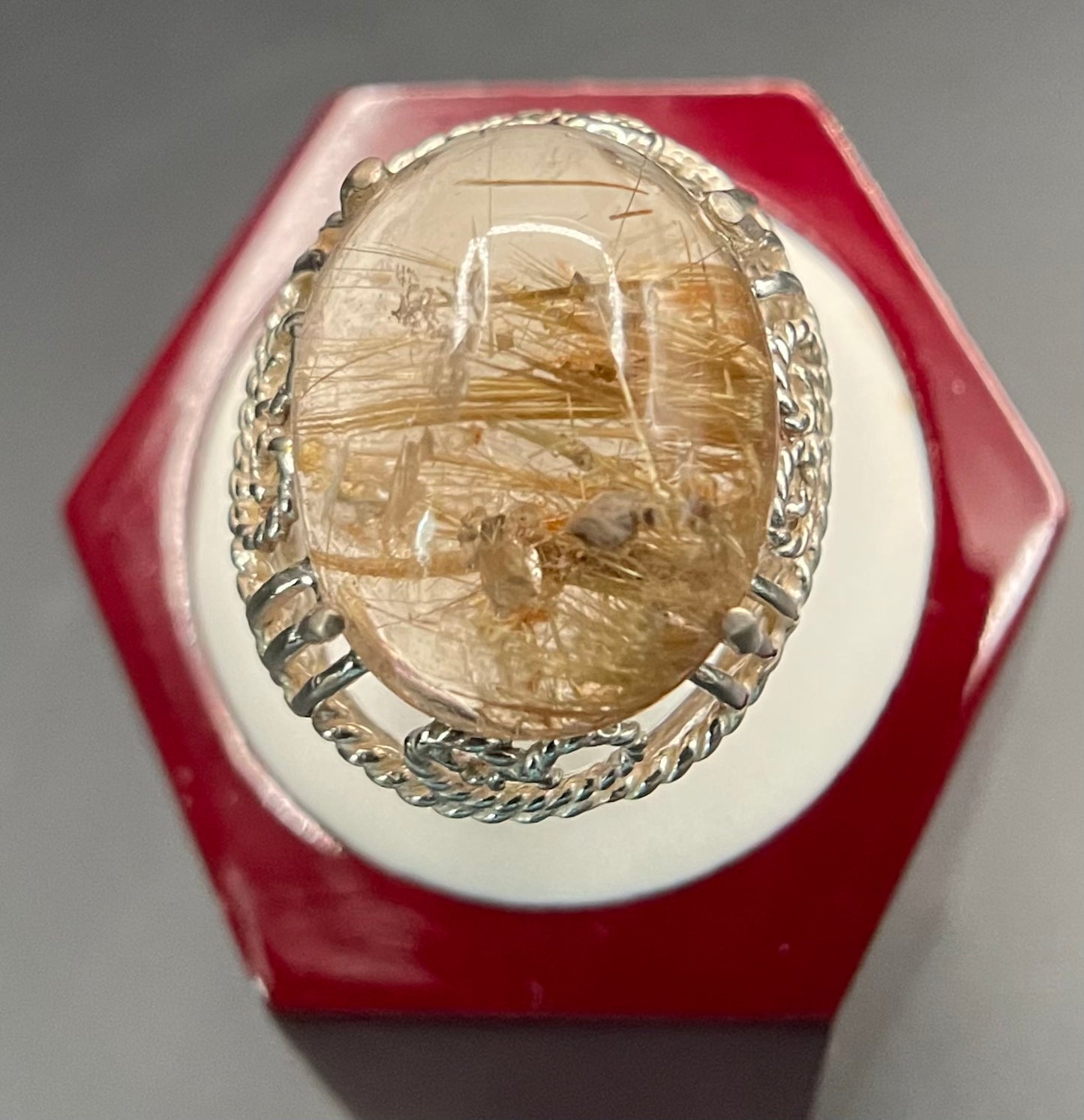 J8 Rutilated Quartz Ring