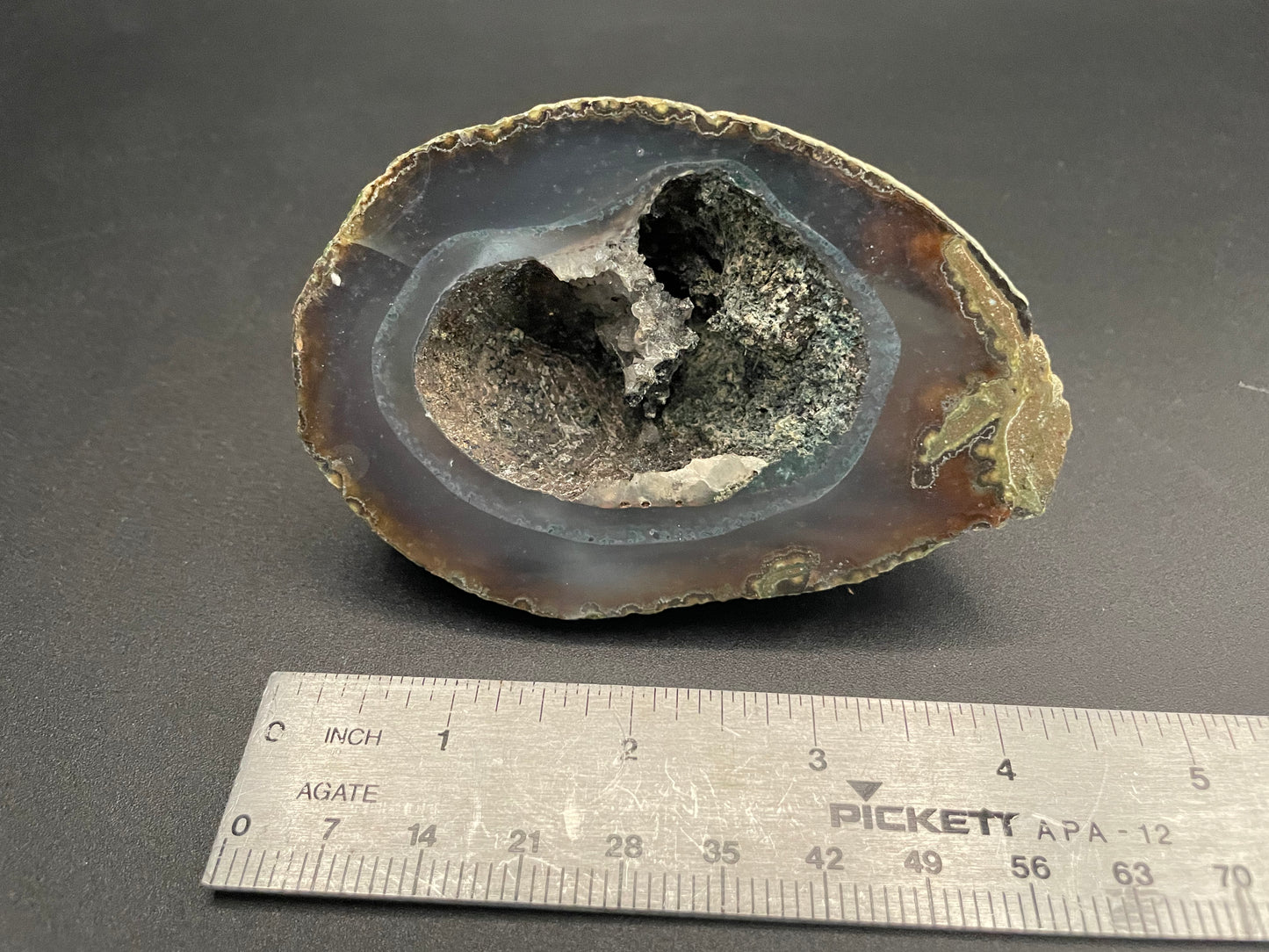 R2 Geode with minerals and crystals in center
