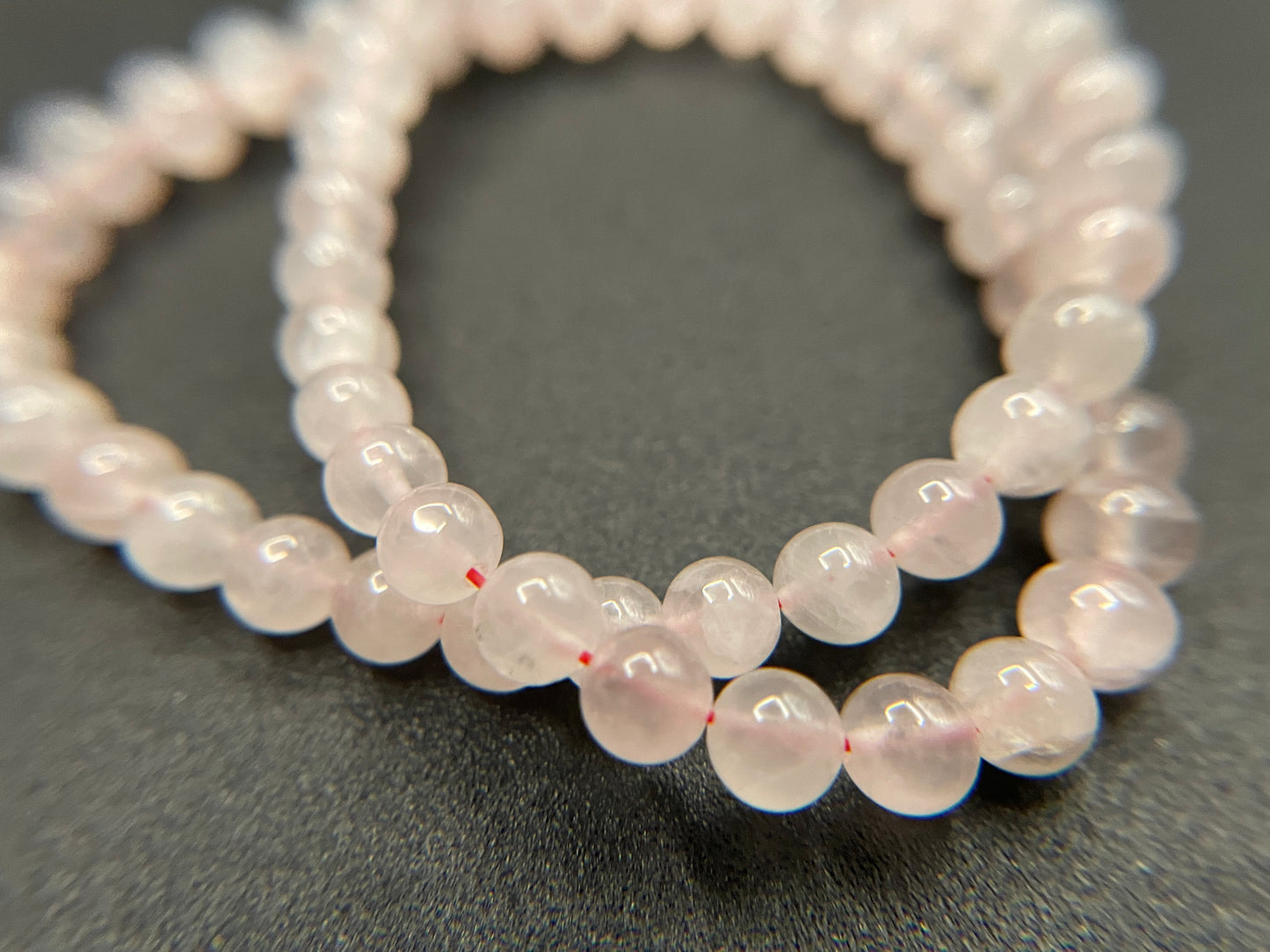 B7 Rose Quartz Beads, 8mm
