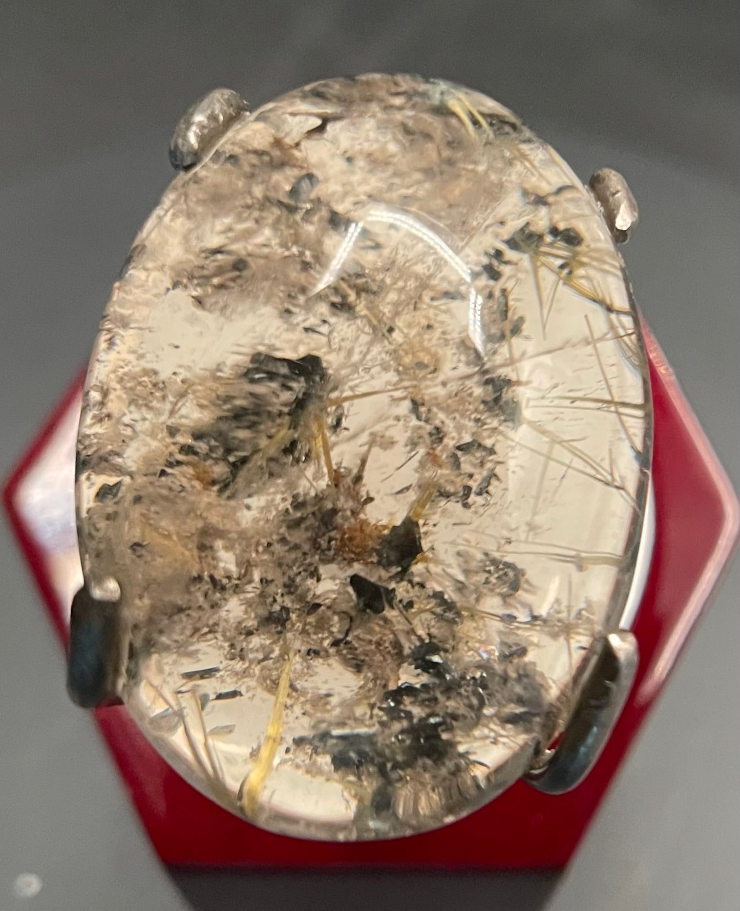 J7 Rutilated Garden Quartz Ring