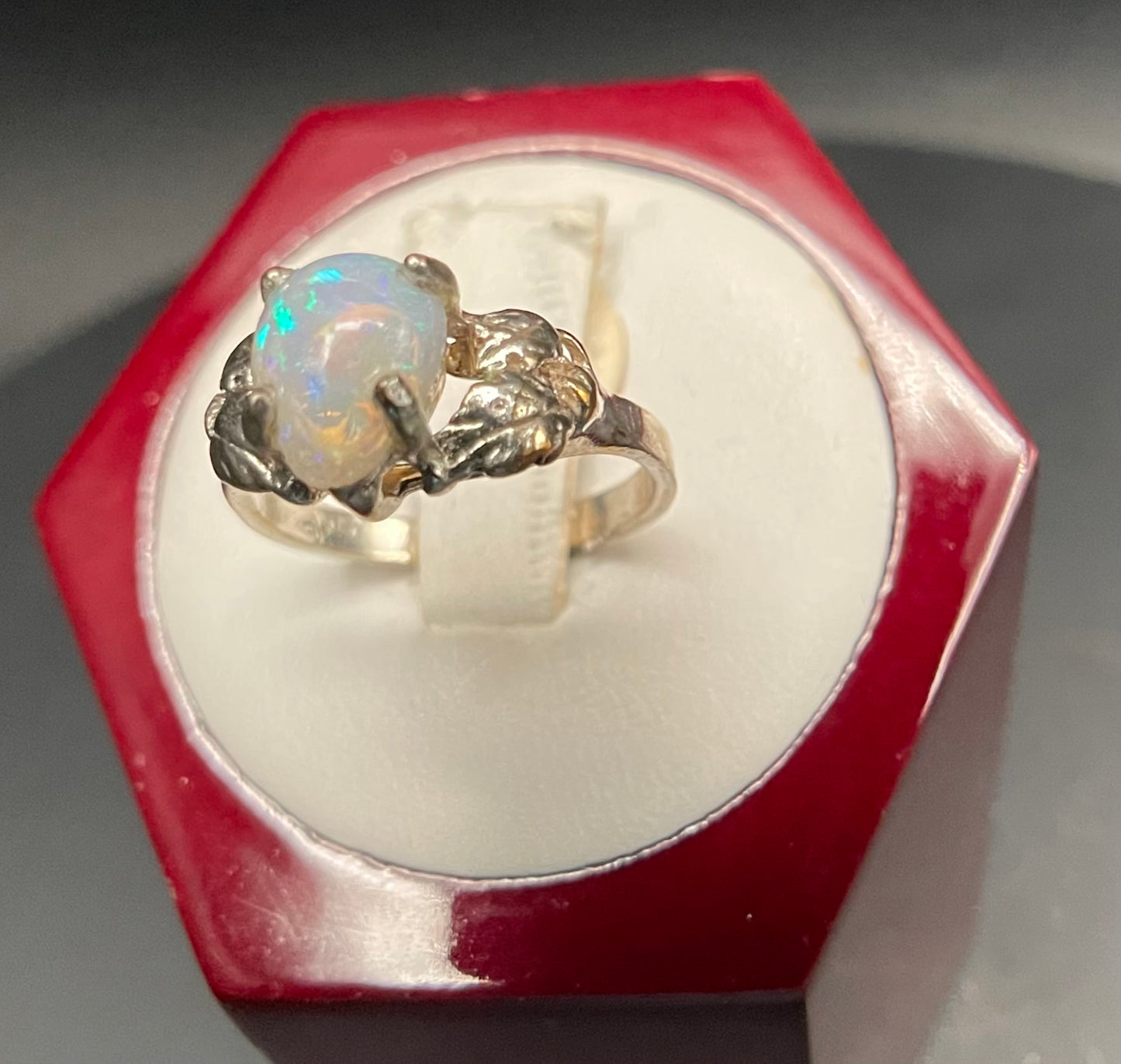 J17 Fire opal ring