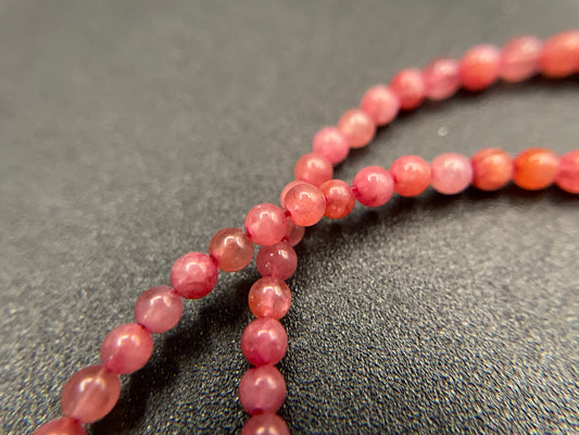 B4-Dark Rose Quartz Beads 2mm